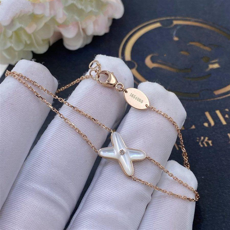 [Imperial] JEUX BRACELET WHITE MOP PINK GOLD 1 DIAMOND