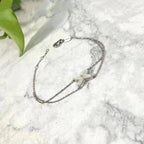 [Imperial] JEUX BRACELET WHITE MOP SILVER 1 DIAMOND