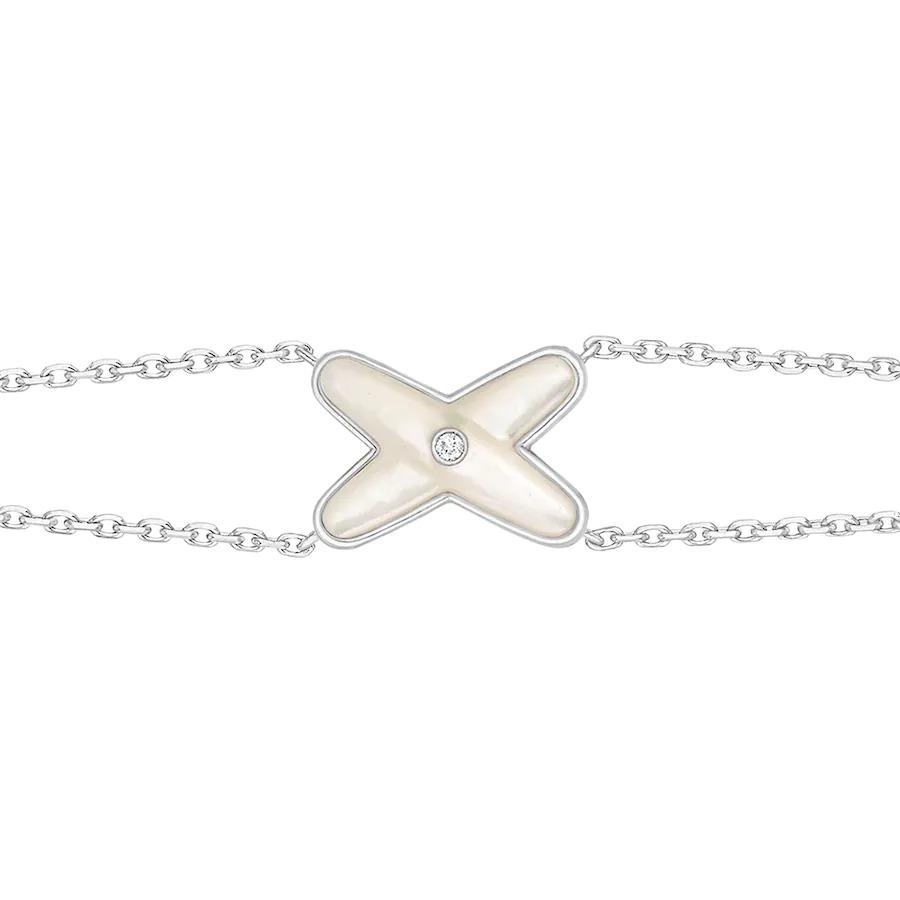 [Imperial] JEUX BRACELET WHITE MOP SILVER 1 DIAMOND