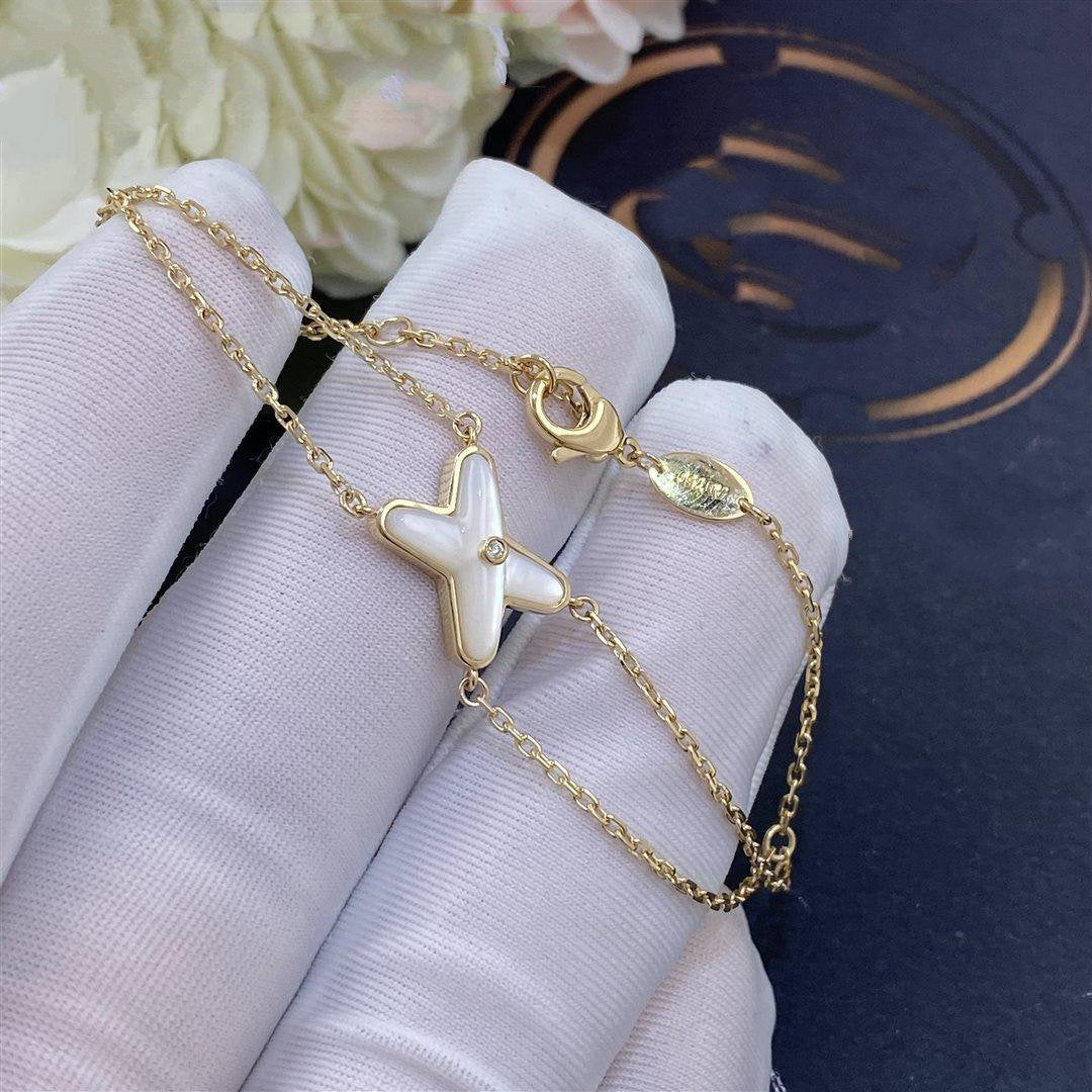 [Imperial] JEUX BRACELET WHITE MOP GOLD 1 DIAMOND