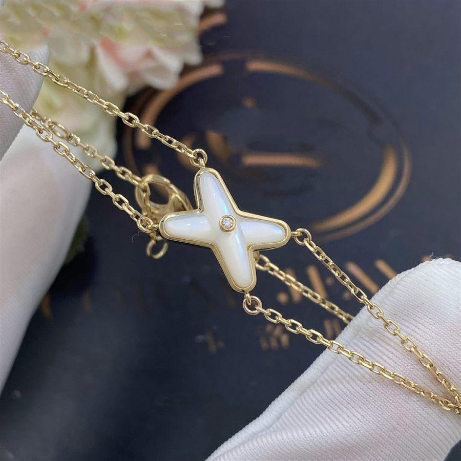 [Imperial] JEUX BRACELET WHITE MOP GOLD 1 DIAMOND