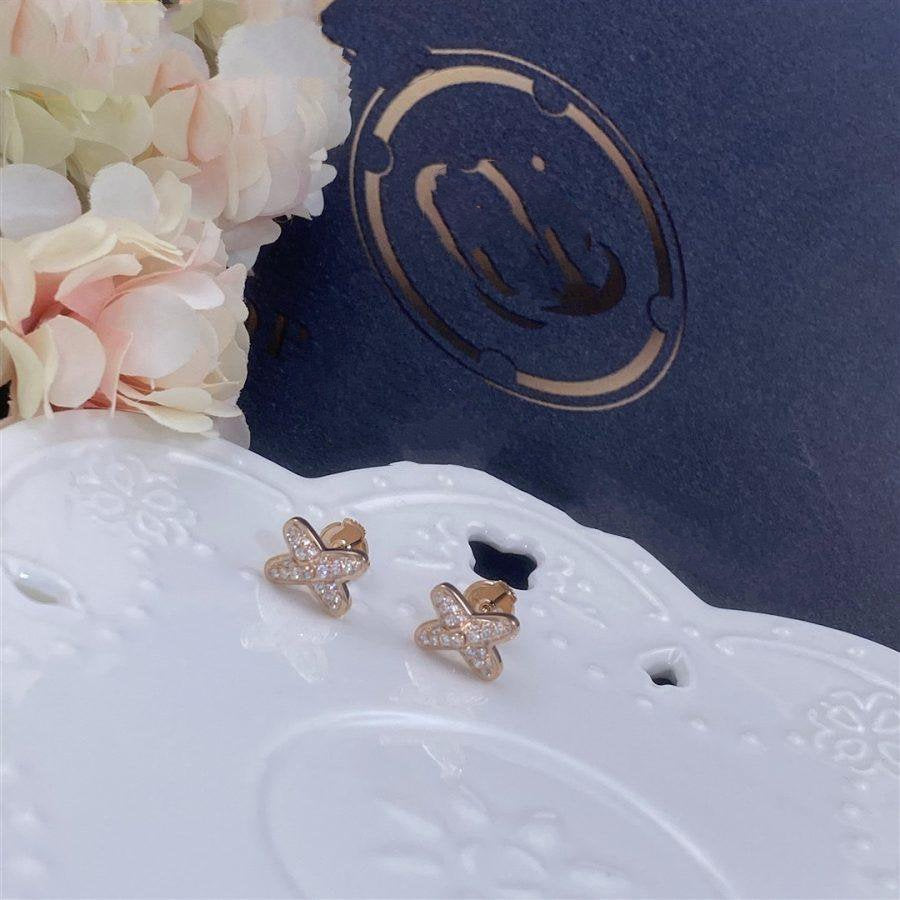 [Imperial] JEUX DE PINK GOLD DIAMOND EARRINGS