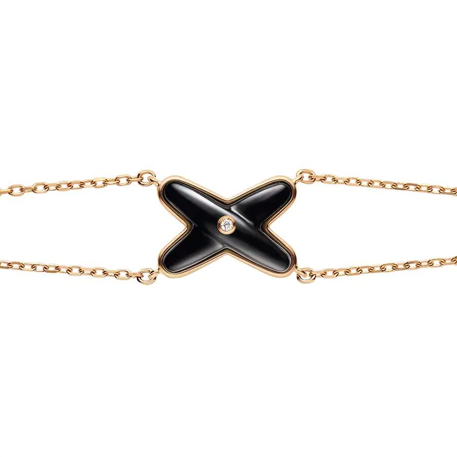 [Imperial] JEUX BRACELET ONYX PINK GOLD 1 DIAMOND