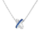 [Imperial] LIENS DIAMOND SILVER NECKLACE