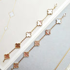 [Imperial]New  CLOVER 5 MOTIFS  PINK MOP BRACELET COLLECTION
