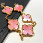 [Imperial]New  CLOVER 5 MOTIFS  PINK MOP BRACELET COLLECTION