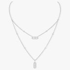 [Imperial] MOVE 2 ROW DIAMOND NECKLACE