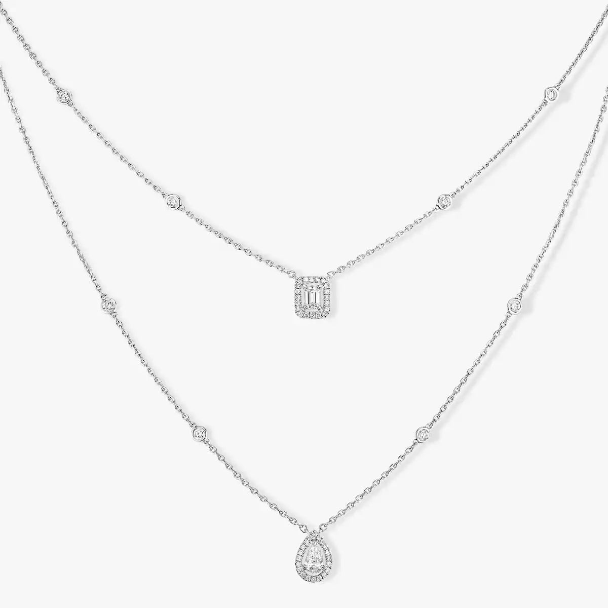 [Imperial] Diamond Necklace My Twin 2 Rows