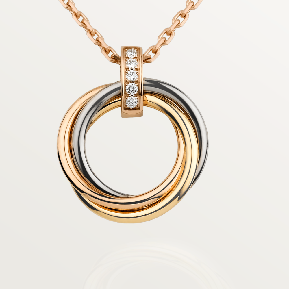 [Imperial] TRINITY NECKLACE GOLD  DIAMONDS