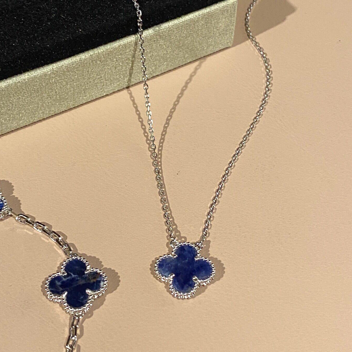 [Imperial] CLOVER 15MM PIETERSITE NECKLACE SILVER