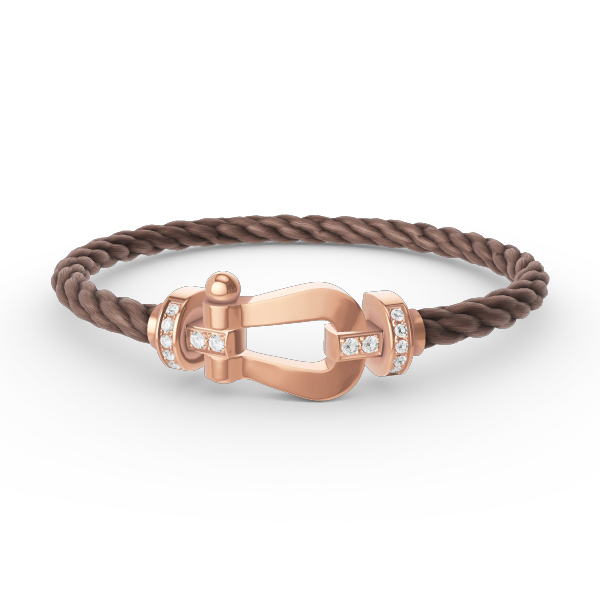 [Imperial] FORCE LARGE HORSESHOE HALF DIAMOND BRACELET ROSE GOLD