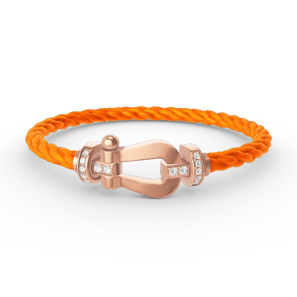 [Imperial] FORCE LARGE HORSESHOE HALF DIAMOND BRACELET ROSE GOLD