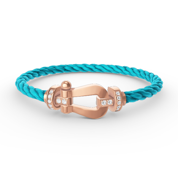 [Imperial] FORCE LARGE HORSESHOE HALF DIAMOND BRACELET ROSE GOLD