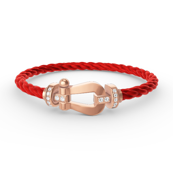 [Imperial] FORCE LARGE HORSESHOE HALF DIAMOND BRACELET ROSE GOLD