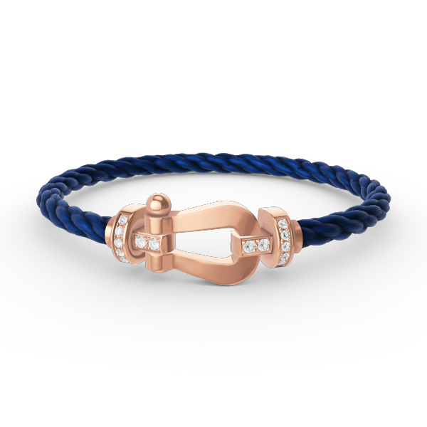 [Imperial] FORCE LARGE HORSESHOE HALF DIAMOND BRACELET ROSE GOLD