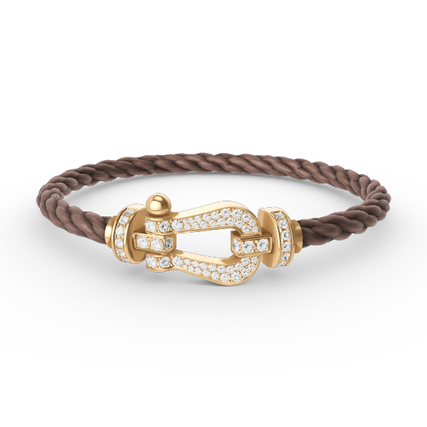 [Imperial] FORCE LARGE HORSESHOE FULL DIAMOND BRACELET GOLD