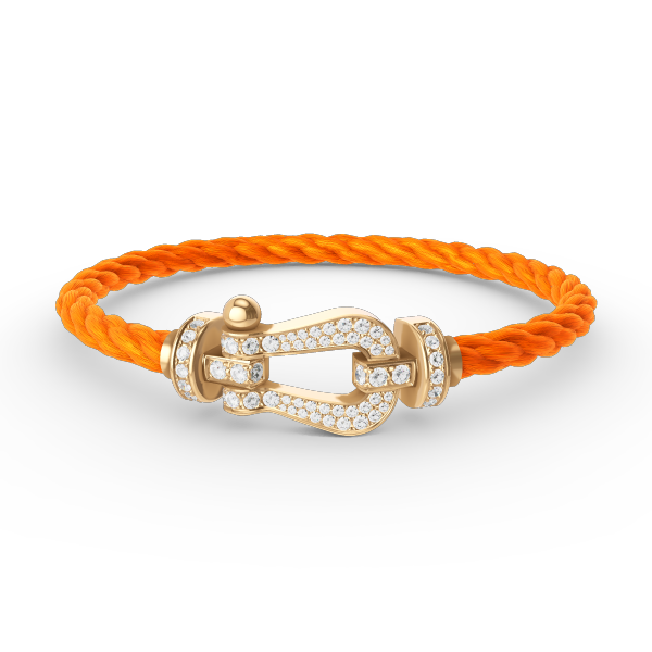 [Imperial] FORCE LARGE HORSESHOE FULL DIAMOND BRACELET GOLD