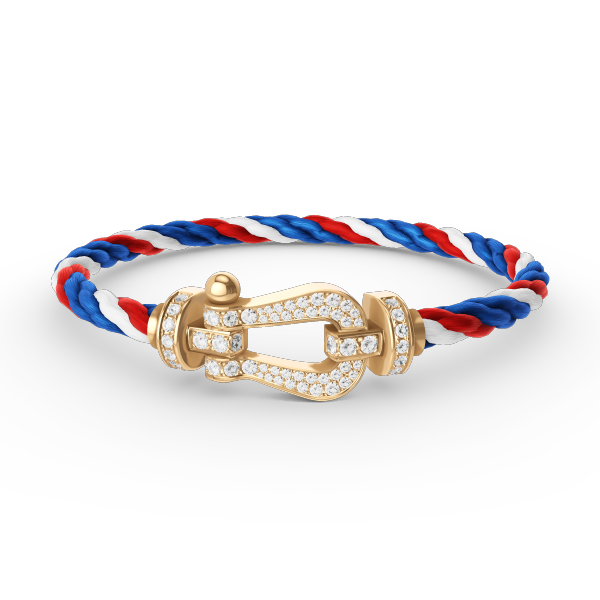 [Imperial] FORCE LARGE HORSESHOE FULL DIAMOND BRACELET GOLD