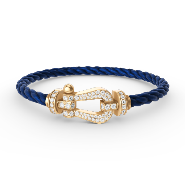 [Imperial] FORCE LARGE HORSESHOE FULL DIAMOND BRACELET GOLD