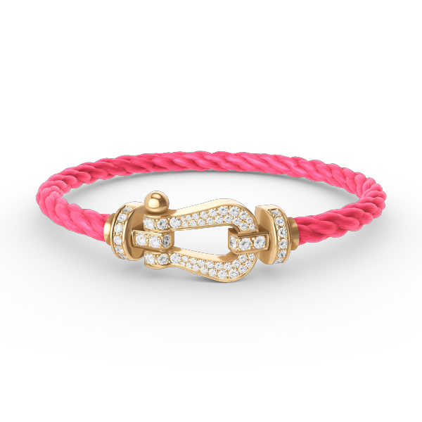 [Imperial] FORCE LARGE HORSESHOE FULL DIAMOND BRACELET GOLD