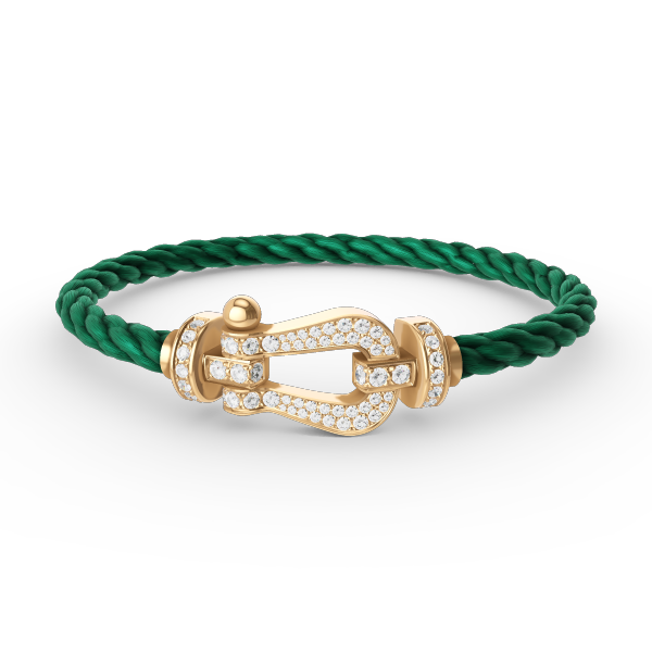 [Imperial] FORCE LARGE HORSESHOE FULL DIAMOND BRACELET GOLD