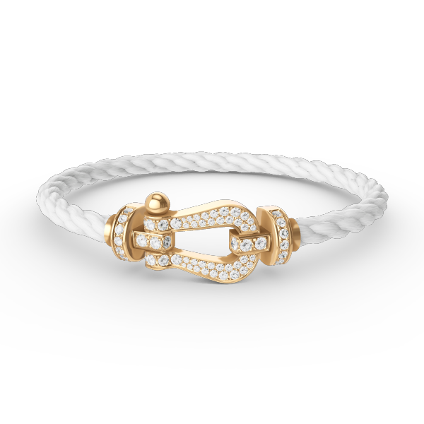 [Imperial] FORCE LARGE HORSESHOE FULL DIAMOND BRACELET GOLD