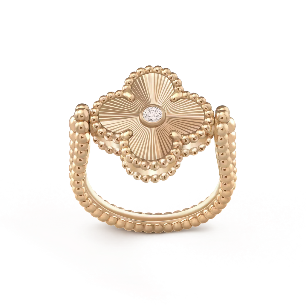 [Imperial] CLOVER RIVERSIBLE ROSE GOLD RING