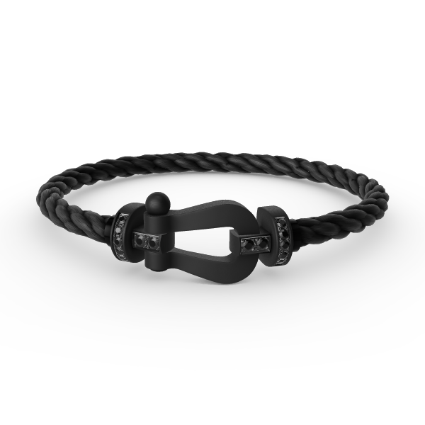 [Imperial] FORCE LARGE SERIES HORSESHOE BLACK SAMURAI BRACELET