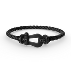 [Imperial] FORCE LARGE SERIES HORSESHOE BLACK SAMURAI BRACELET