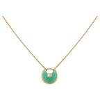 [Imperial] AMULETTE GOLD MALACHITE NECKLACE