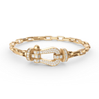 [Imperial] FORCE LARGE HORSESHOE CLASP  METAL BRACELET