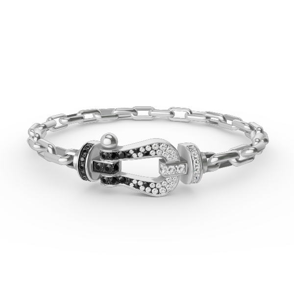 [Imperial] FORCE LARGE HORSESHOE CLASP  METAL BRACELET