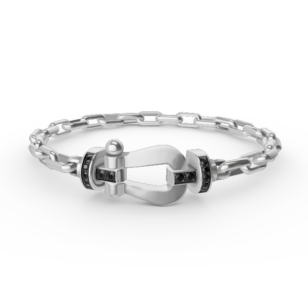 [Imperial] FORCE LARGE HORSESHOE CLASP  METAL BRACELET