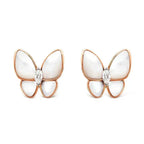 [Imperial] BUTTERFLY MOP DIAMOND EARRINGS