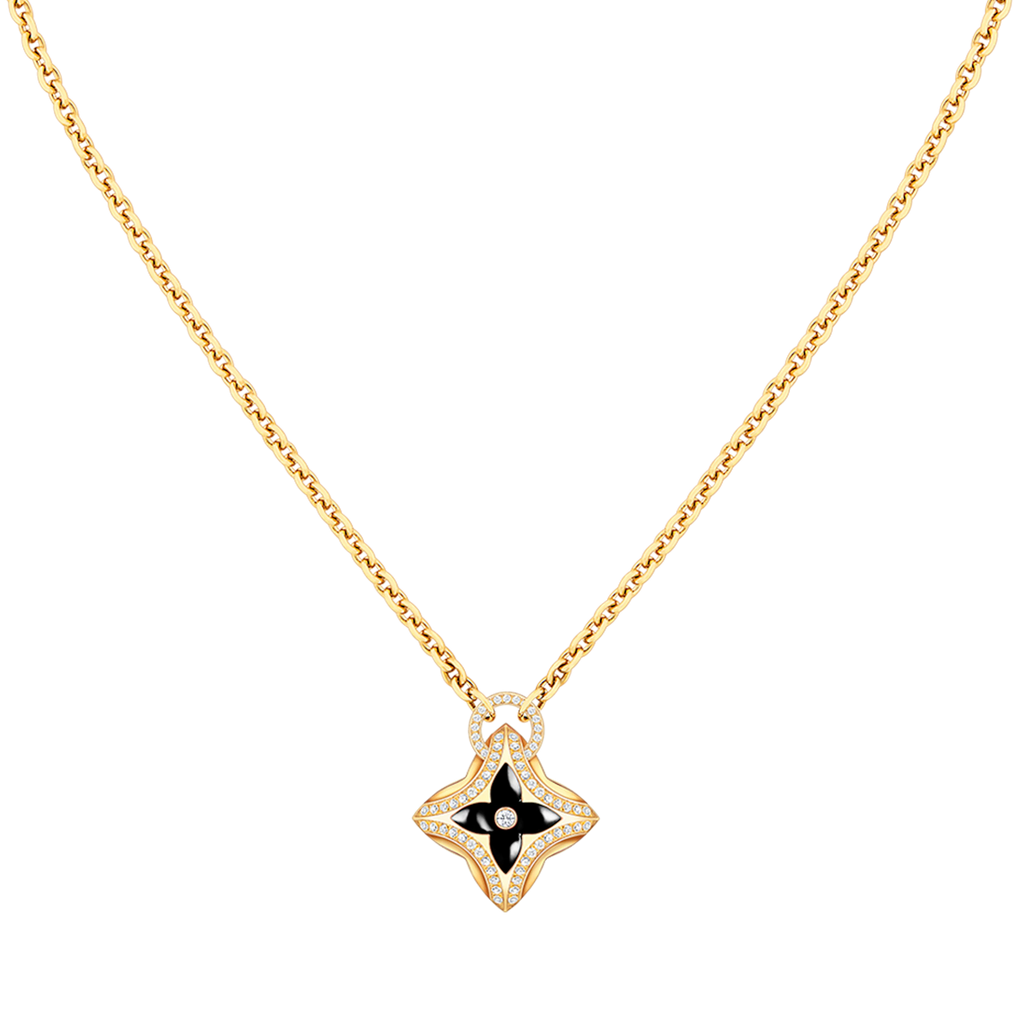 [Imperial] STAR PEDANT PINK GOLD DIAMOND NECKLACE
