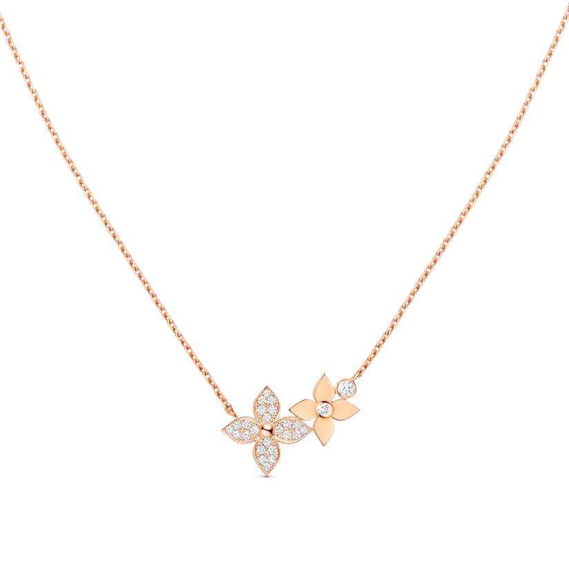 [Imperial] STAR BLOSSOM NECKLACE PINK GOLD DIAMONDS
