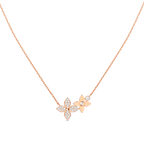 [Imperial] STAR BLOSSOM NECKLACE PINK GOLD DIAMONDS