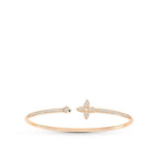 [Imperial] IDYLLE PINK GOLD OPEN BRACELET DIAMOND PAVED