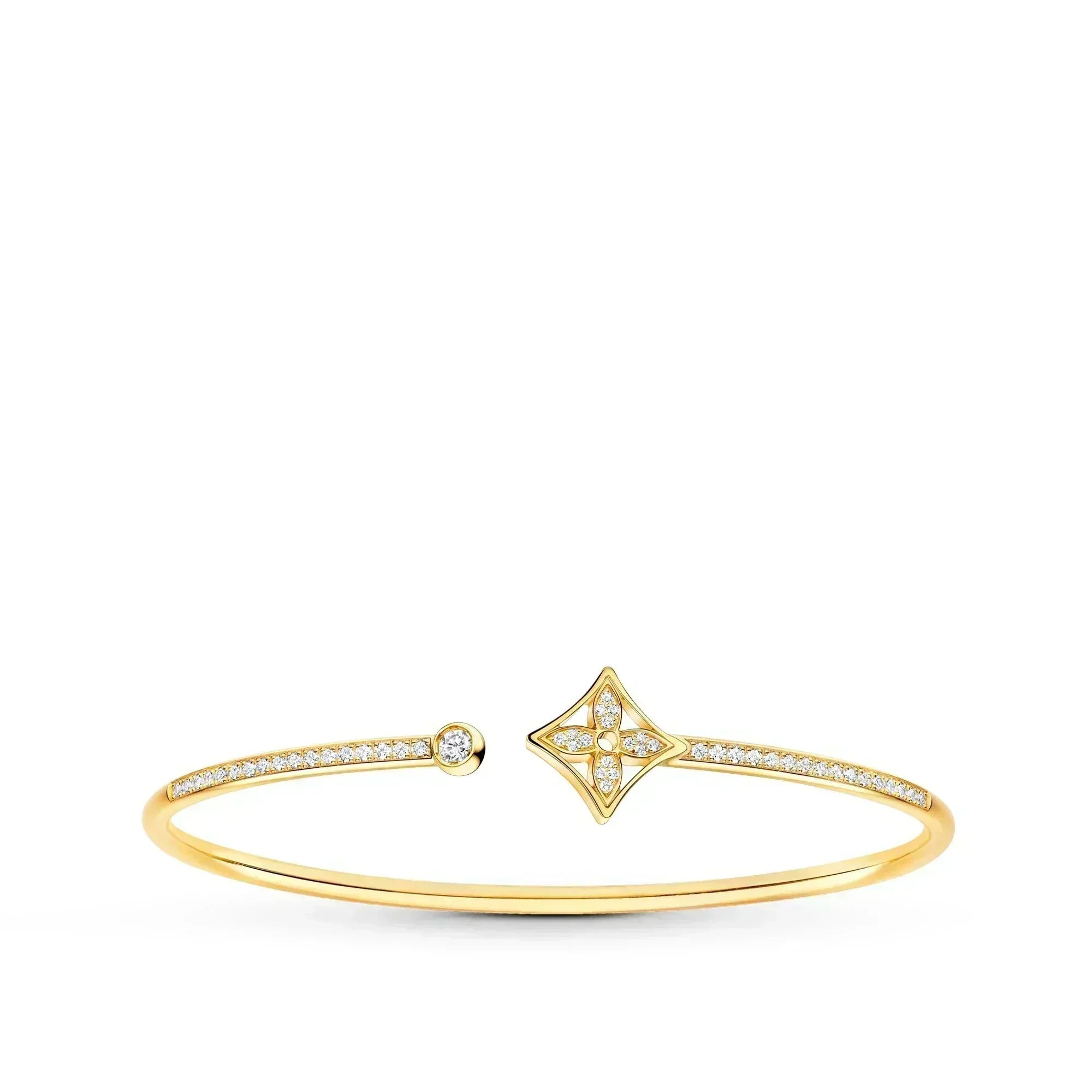 [Imperial] IDYLLE GOLD OPEN BRACELET DIAMOND PAVED