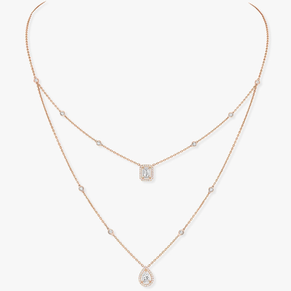 [Imperial] MY TWIN 2 ROW DIAMOND NECKLACE