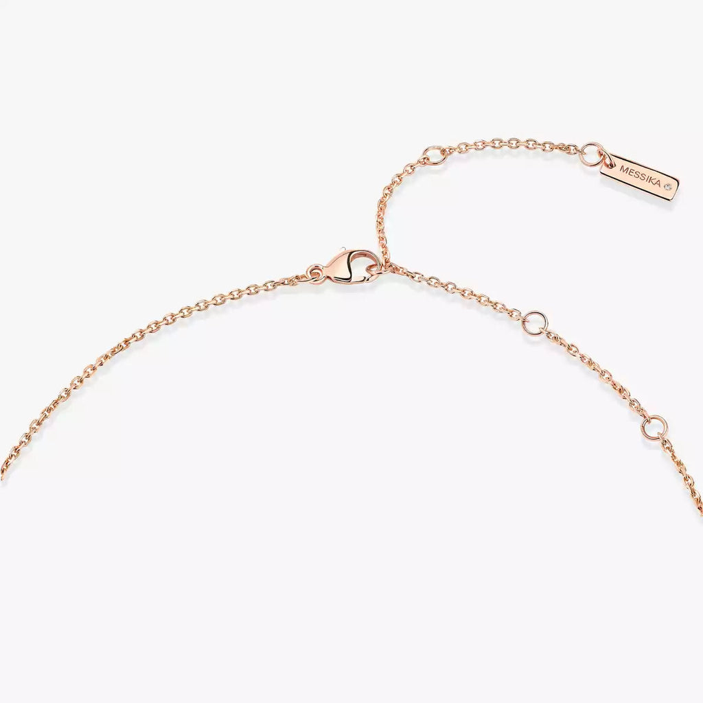 [Imperial] Lucky Eye Diamond Necklace in Rose Gold and Turquoise