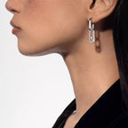 [Imperial] Move Link Diamond Earrings
