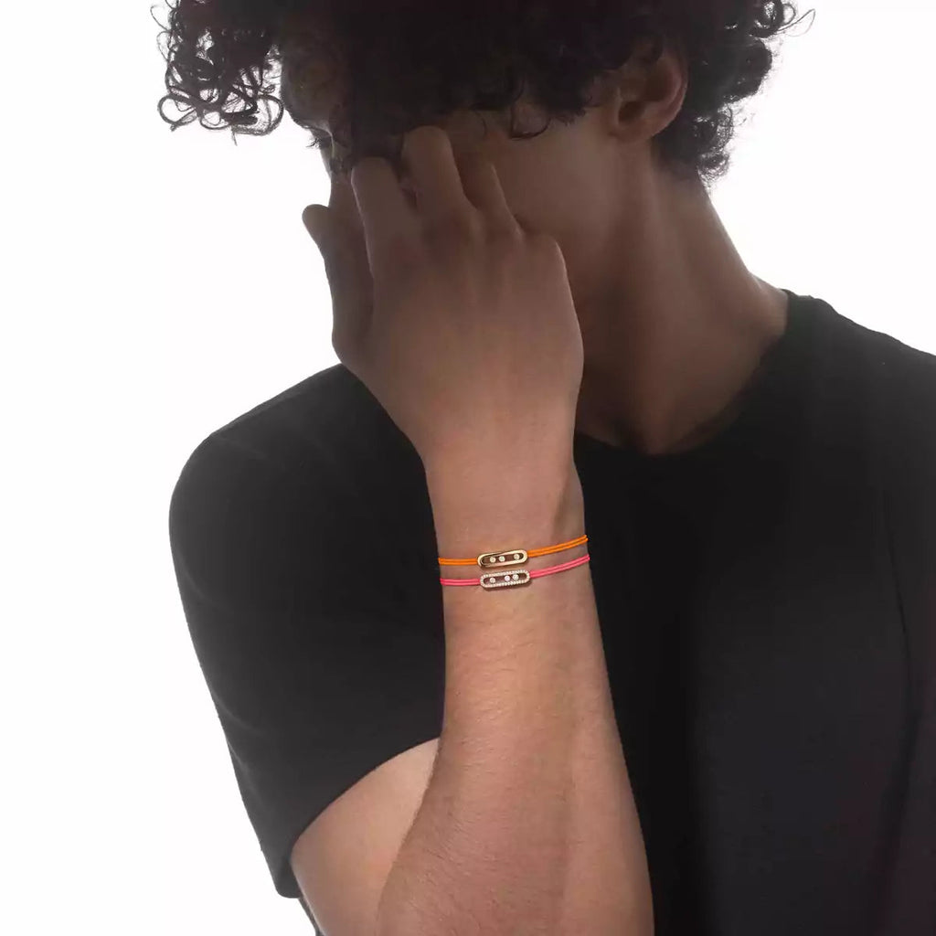 [Imperial] Messika Care(s) pink cord pavé bracelet