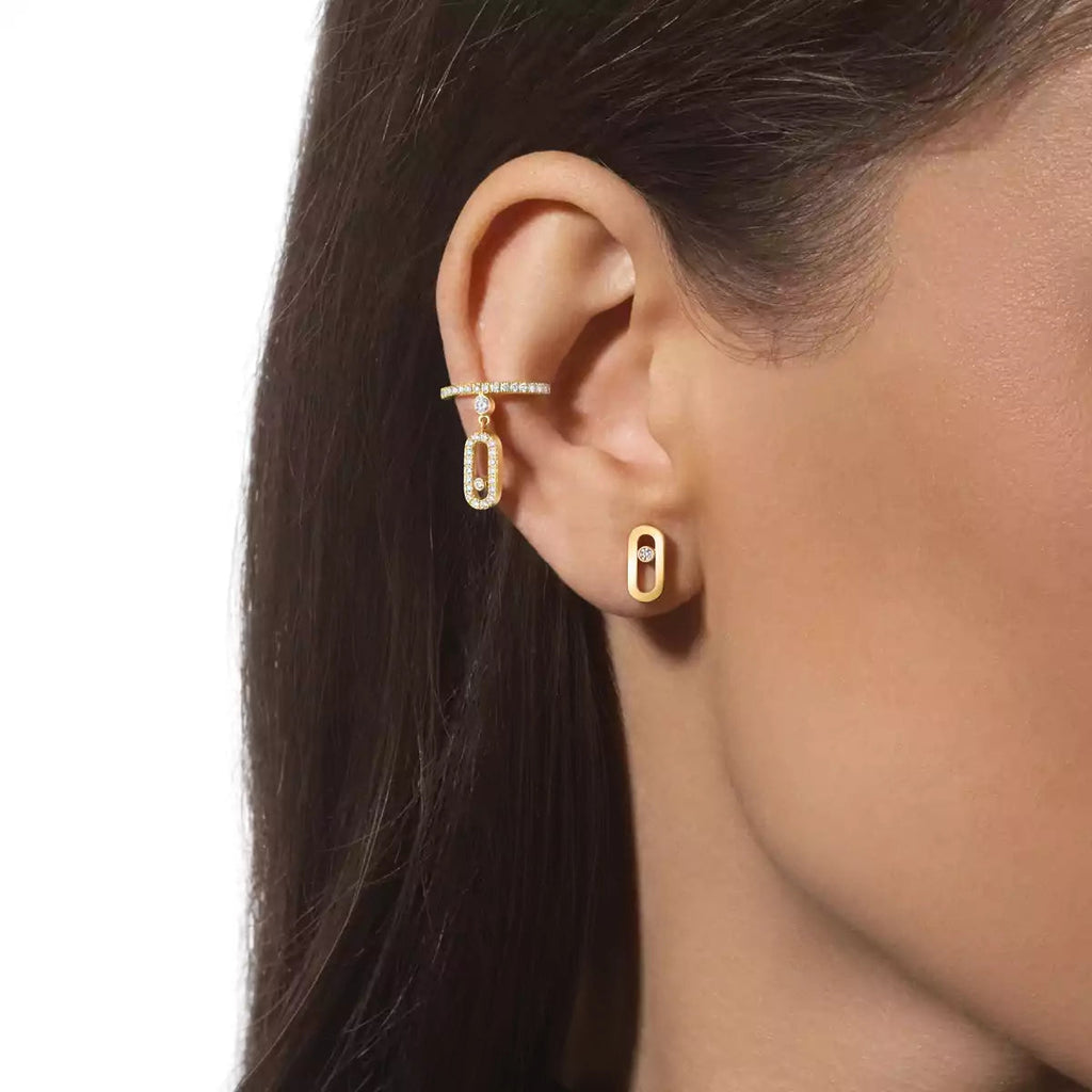 [Imperial] Move Uno Diamond Stud Earrings