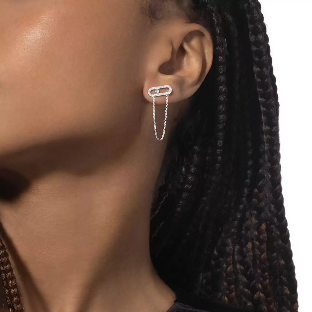 [Imperial] Move Uno Diamond Earrings