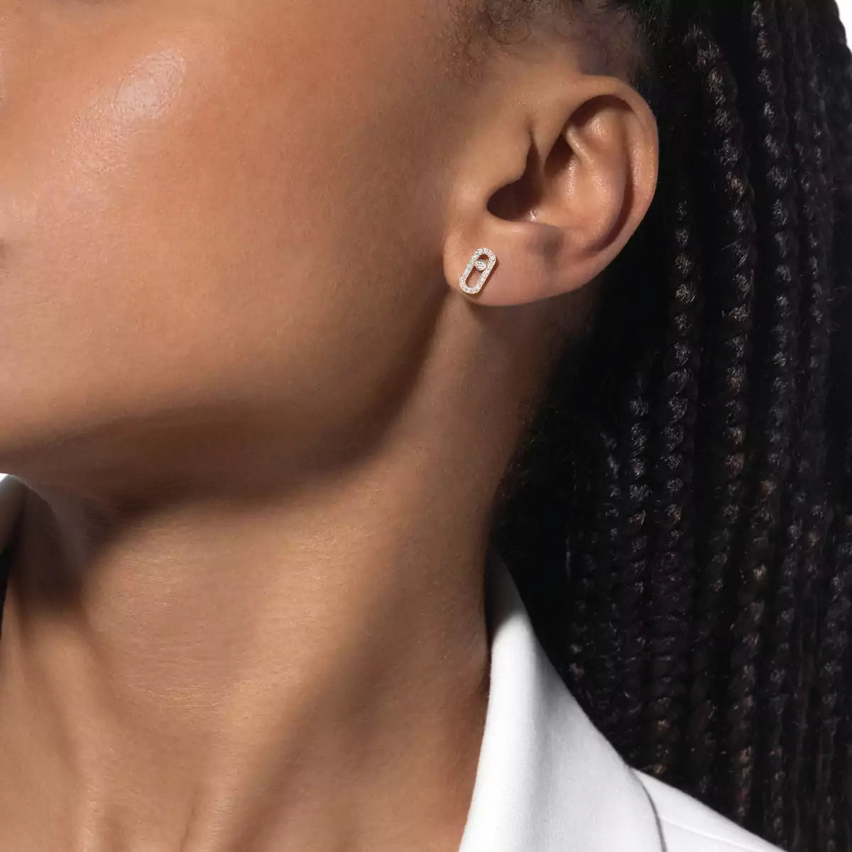 [Imperial] Move Uno Diamond Earrings
