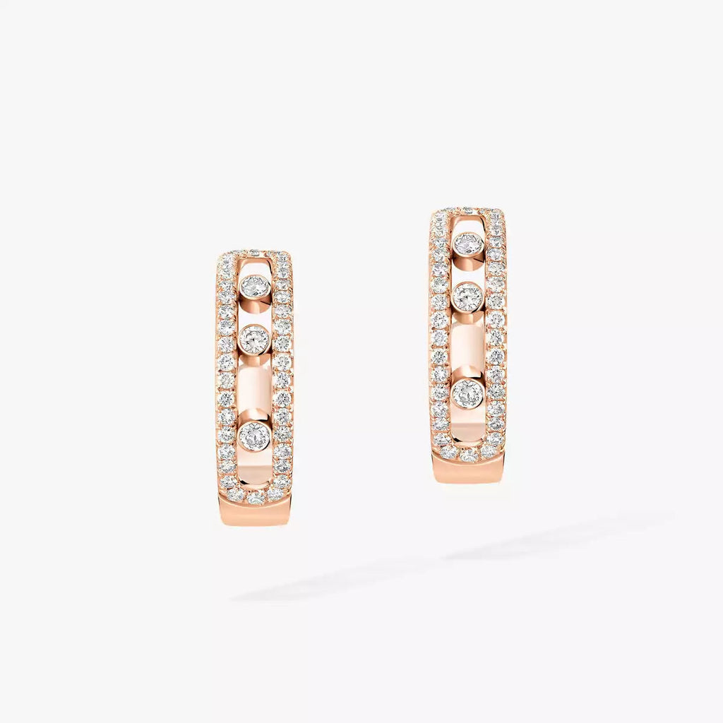 [Imperial] Diamond Pave_ Hoop Earrings Move