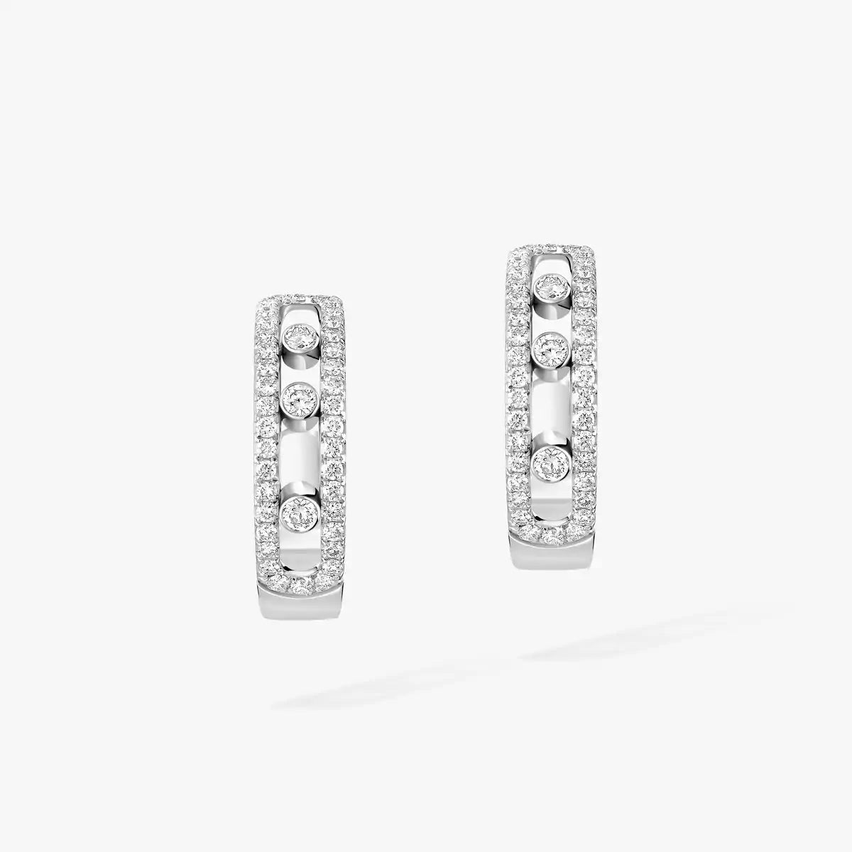 [Imperial] Diamond Pave_ Hoop Earrings Move