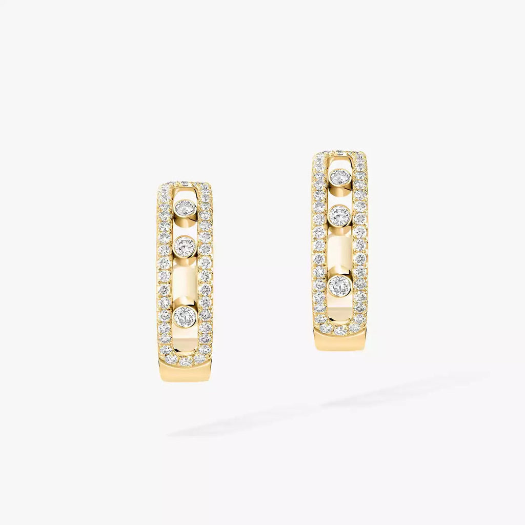 [Imperial] Diamond Pave_ Hoop Earrings Move
