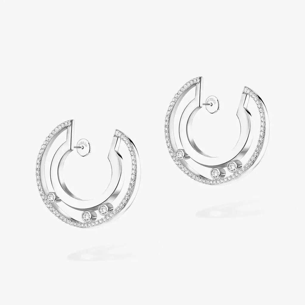[Imperial] Move Romane Small Diamond Hoop Earrings